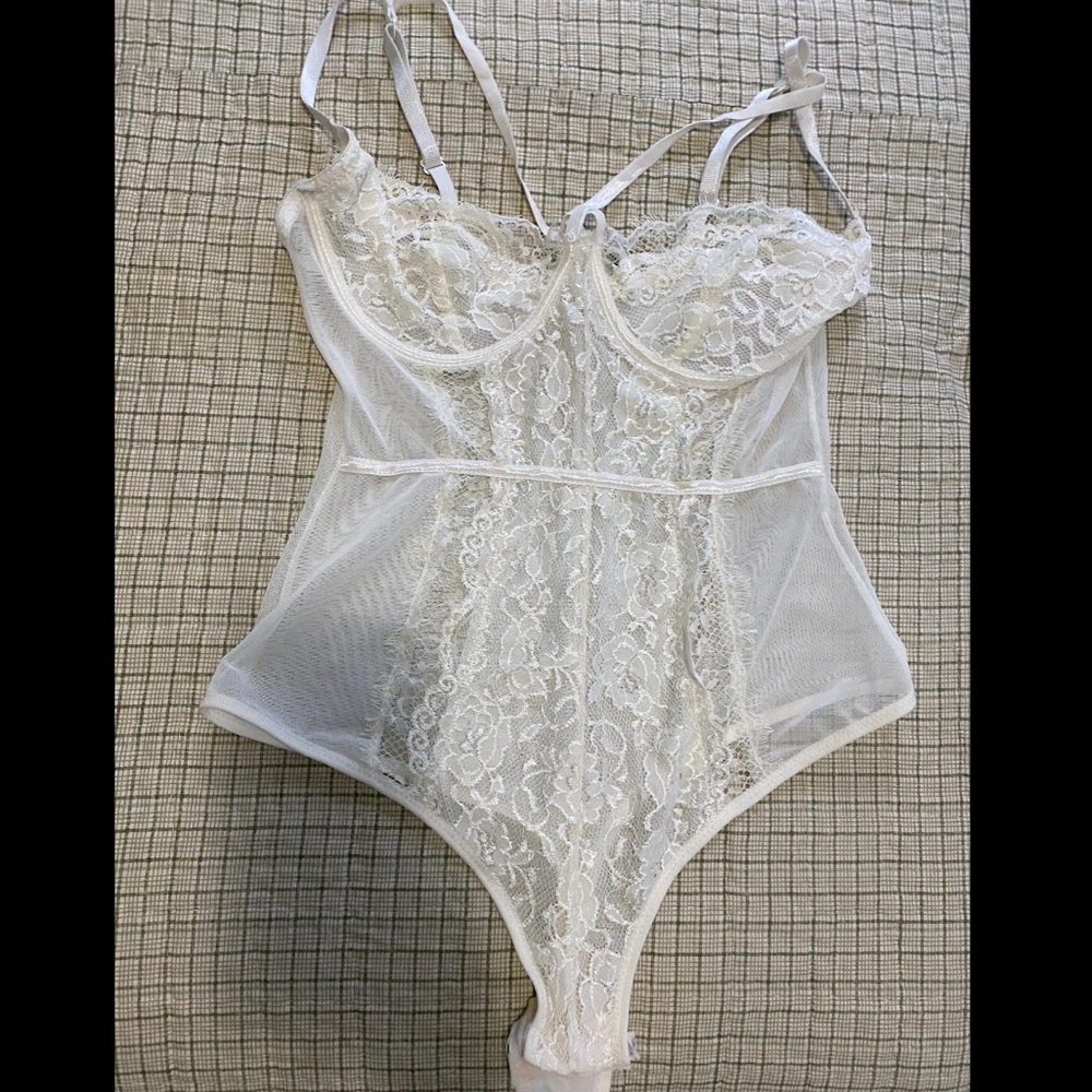 White lingerie body suit!